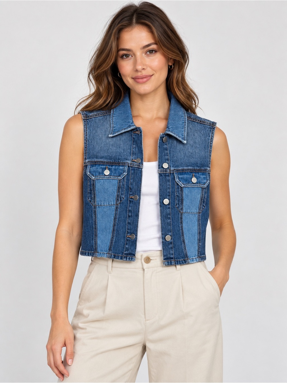 NWT Evereve Jean Vest